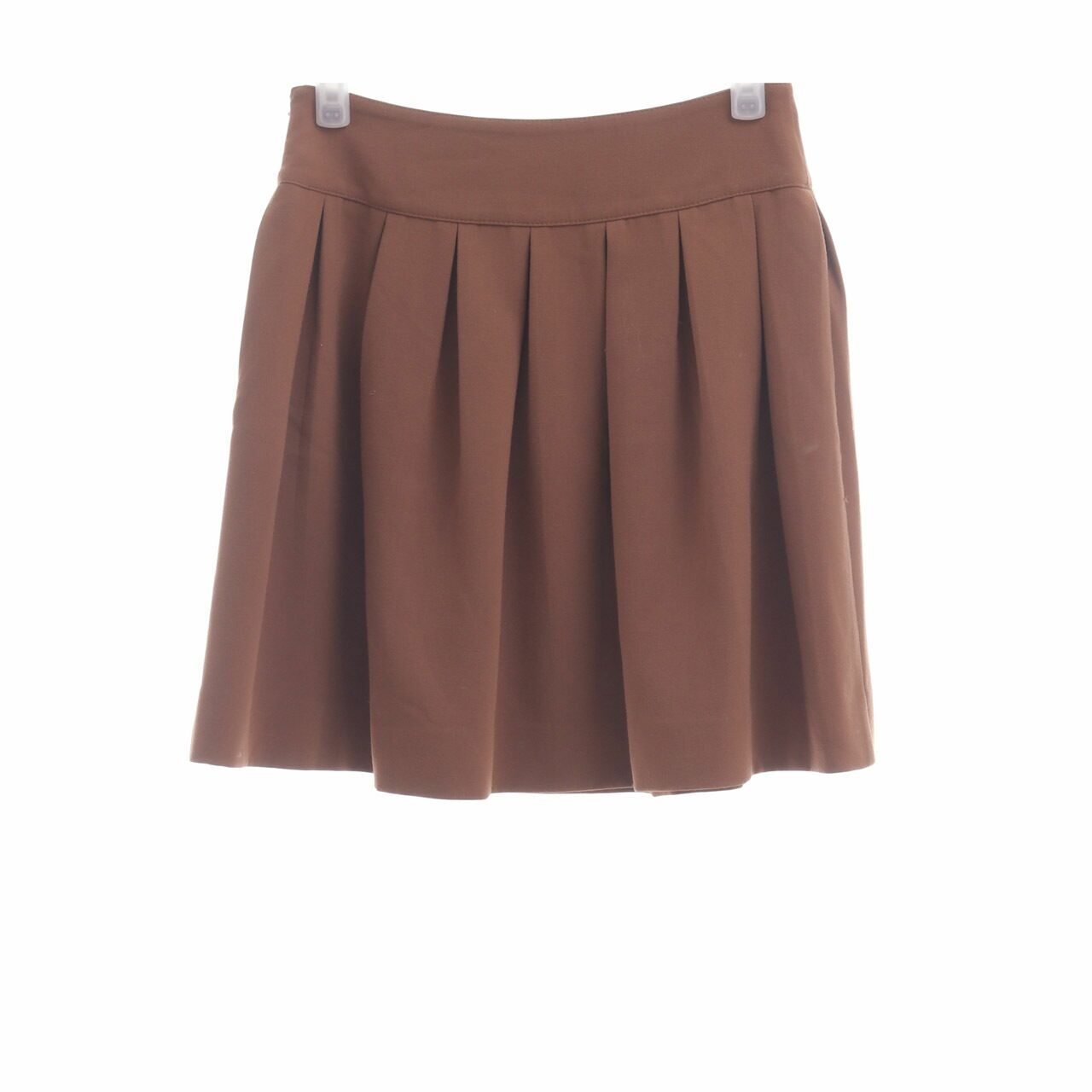 Sport Girl Brown Ruffle Mini Skirt