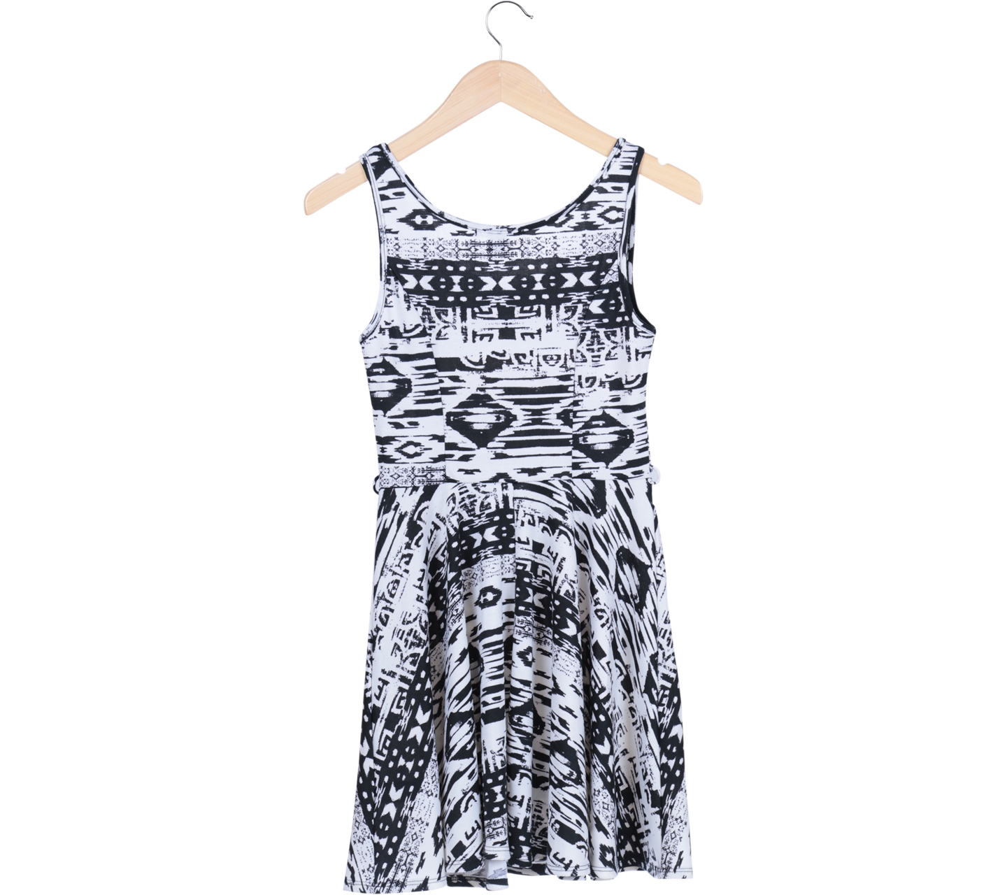 Forever 21 Multi Colour Black and White pattern Mini Dress