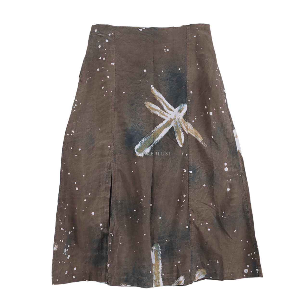 Imaji Studio Multicolour Slit Midi Skirt