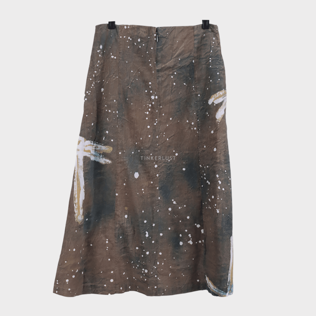 Imaji Studio Multicolour Slit Midi Skirt