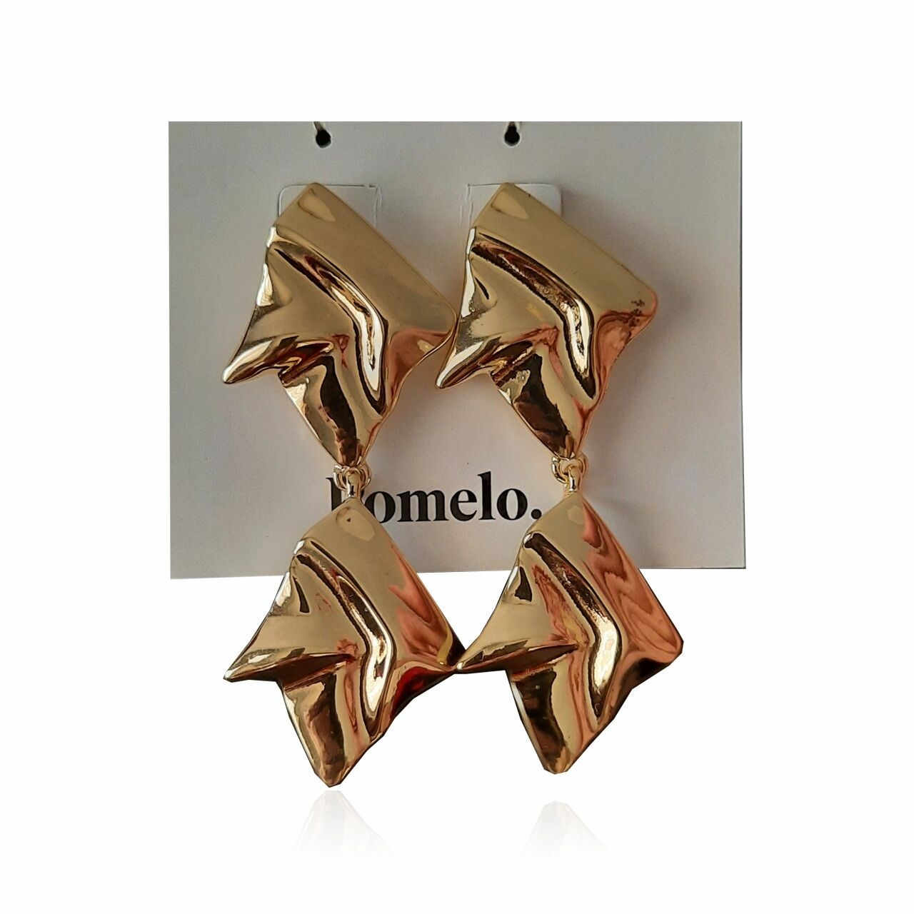 Pomelo. Gold Earrings