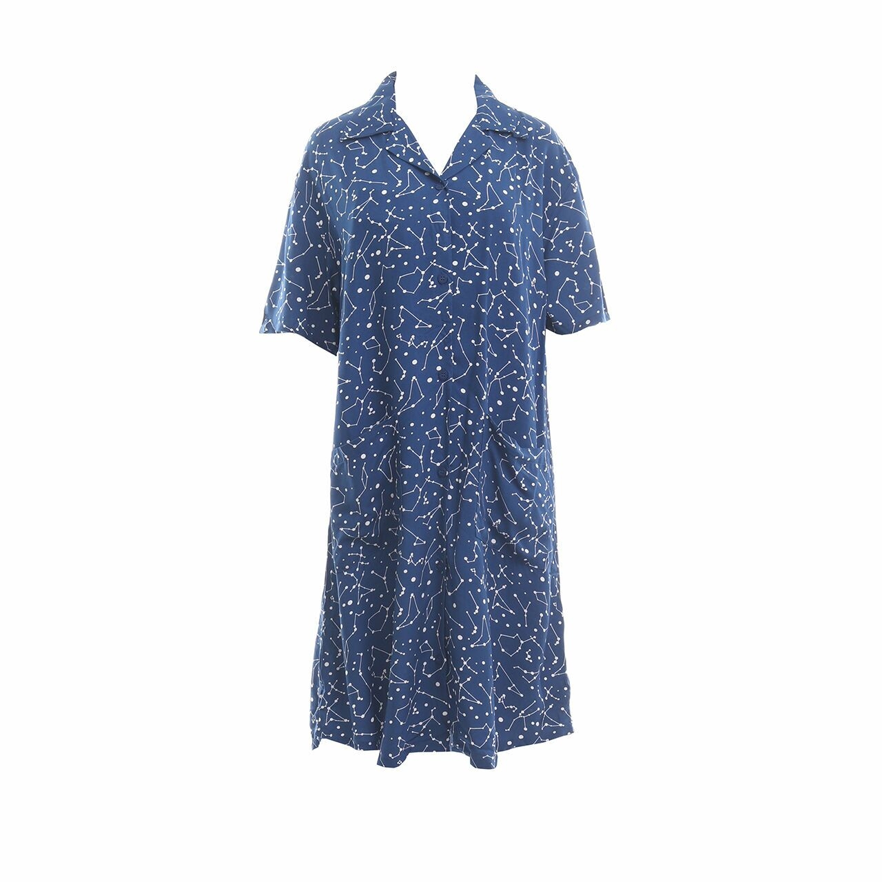 Alowalo Blue Midi Dress
