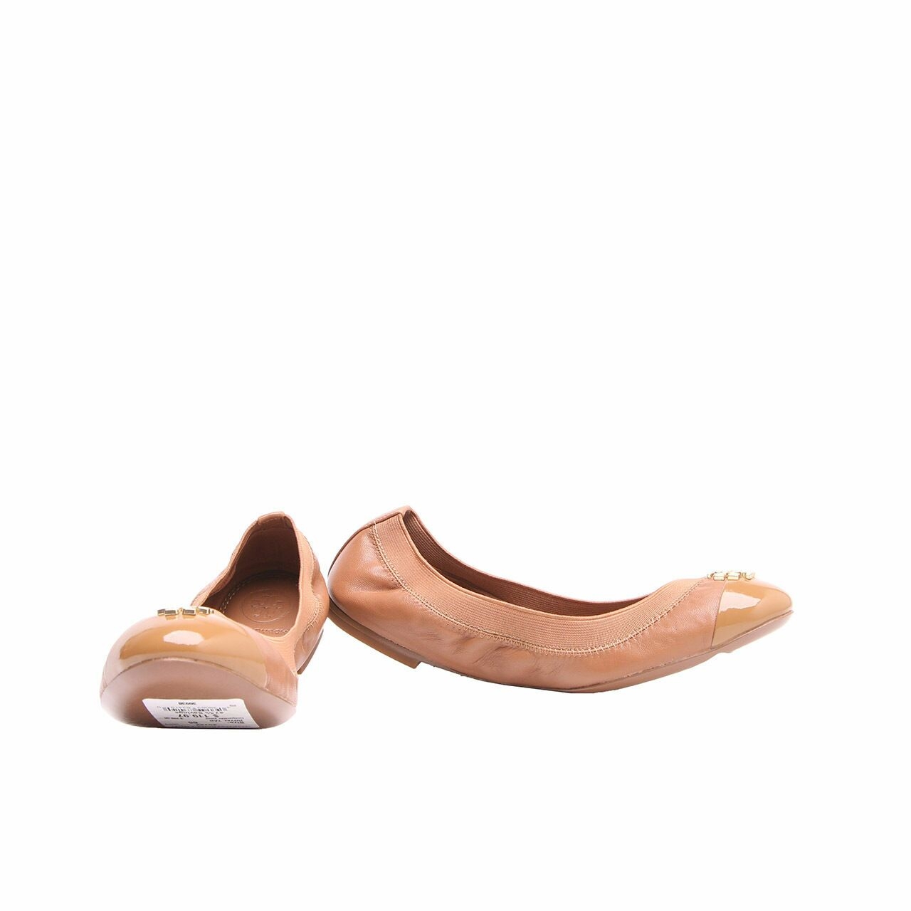 Tory Burch Jolie Brown Ballet Flats Shoes