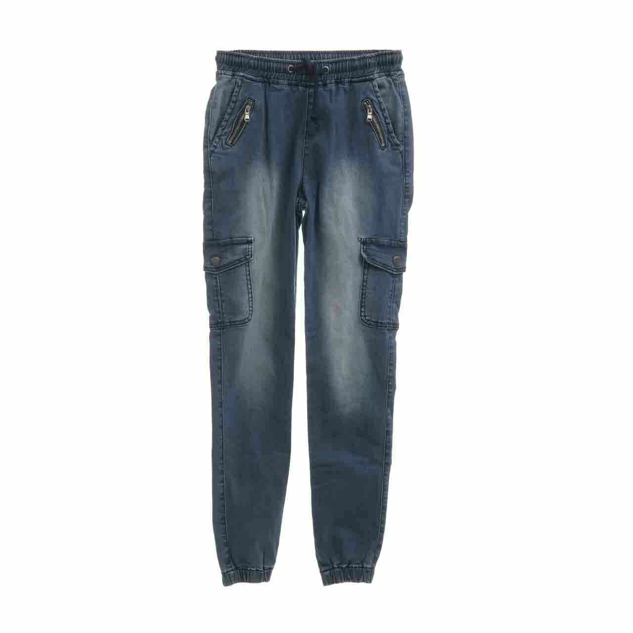 Private Collection Blue Washed Denim Long Pants