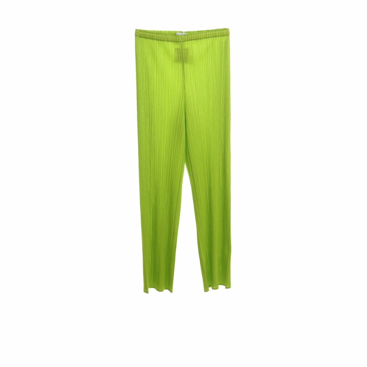 Pleats Please Light Green Trousers