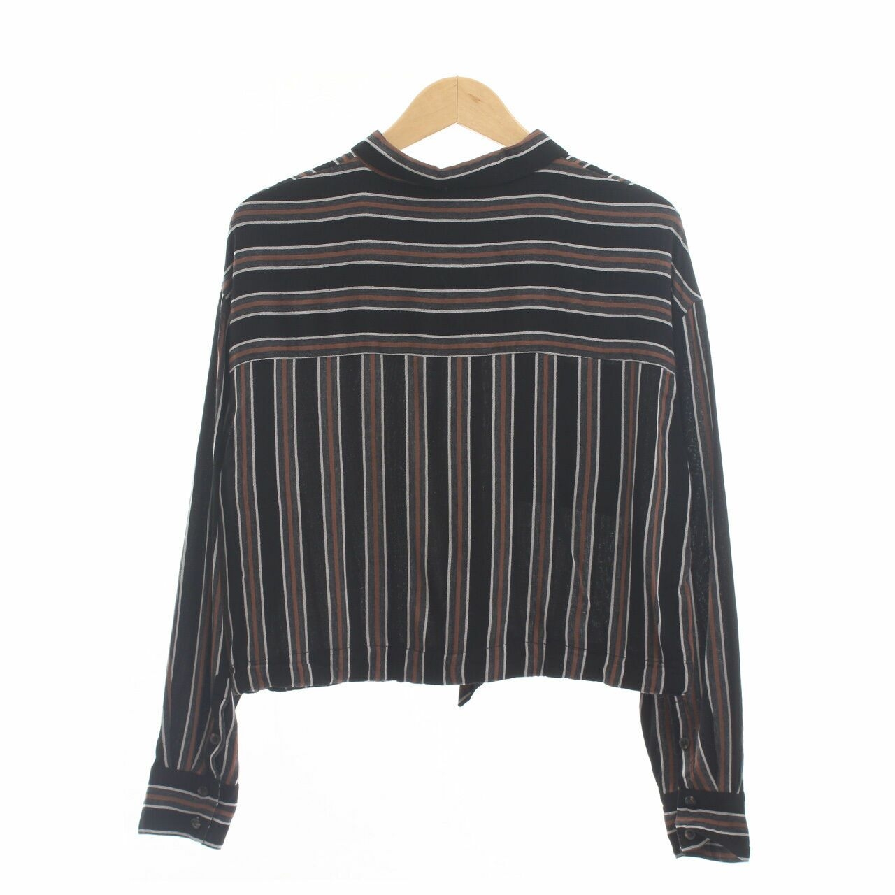 Zara Brown & Black Stripes Shirt