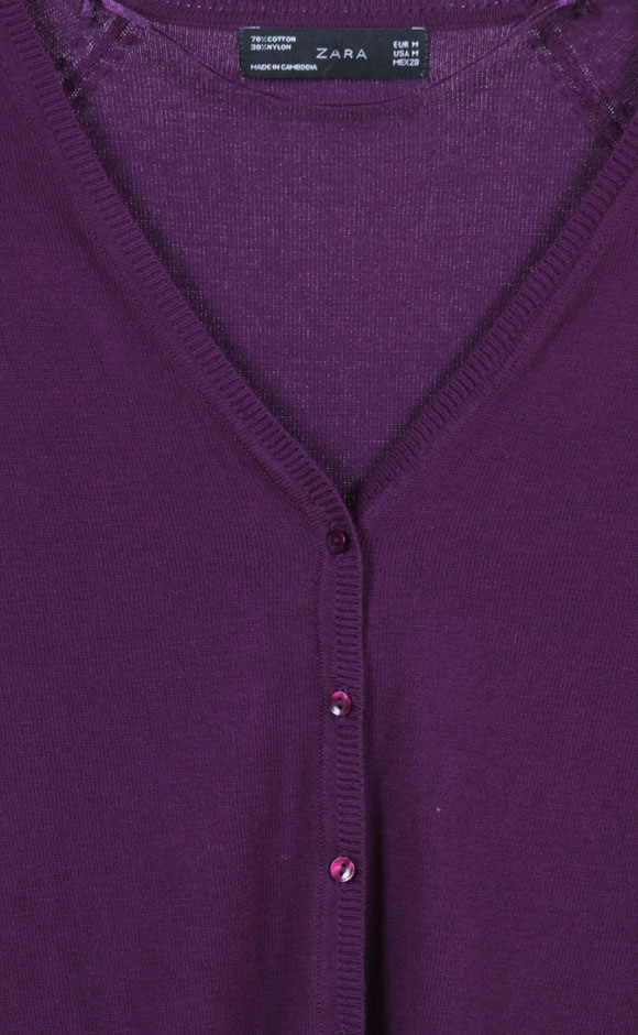 Purple Cardigan