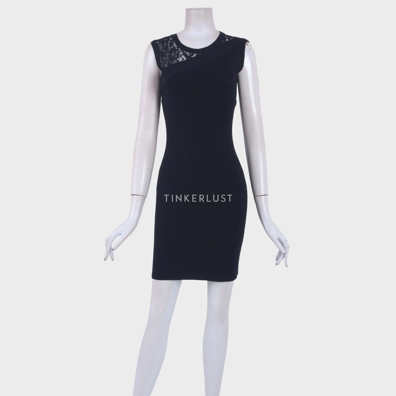 Valentino Black Lace Knit Midi Dress