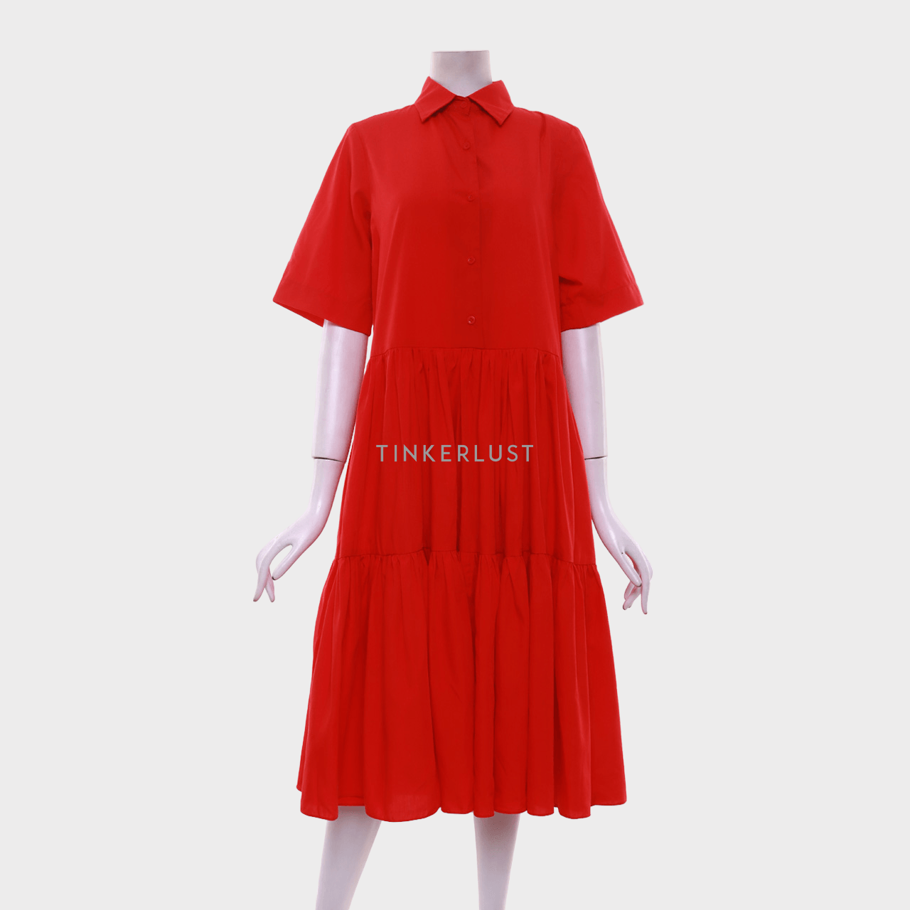 M by Mischa Red Midi Dress