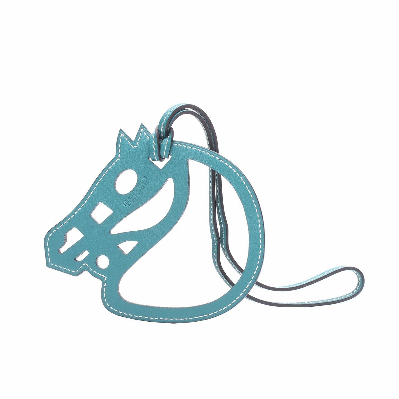 Hermes Paddock Cheval Horse Green Bag Charm Keychain