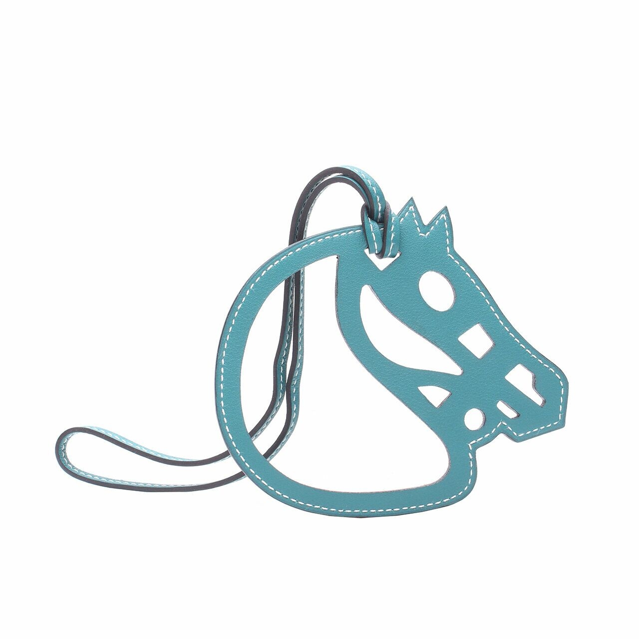 Hermes Paddock Cheval Horse Green Bag Charm Keychain