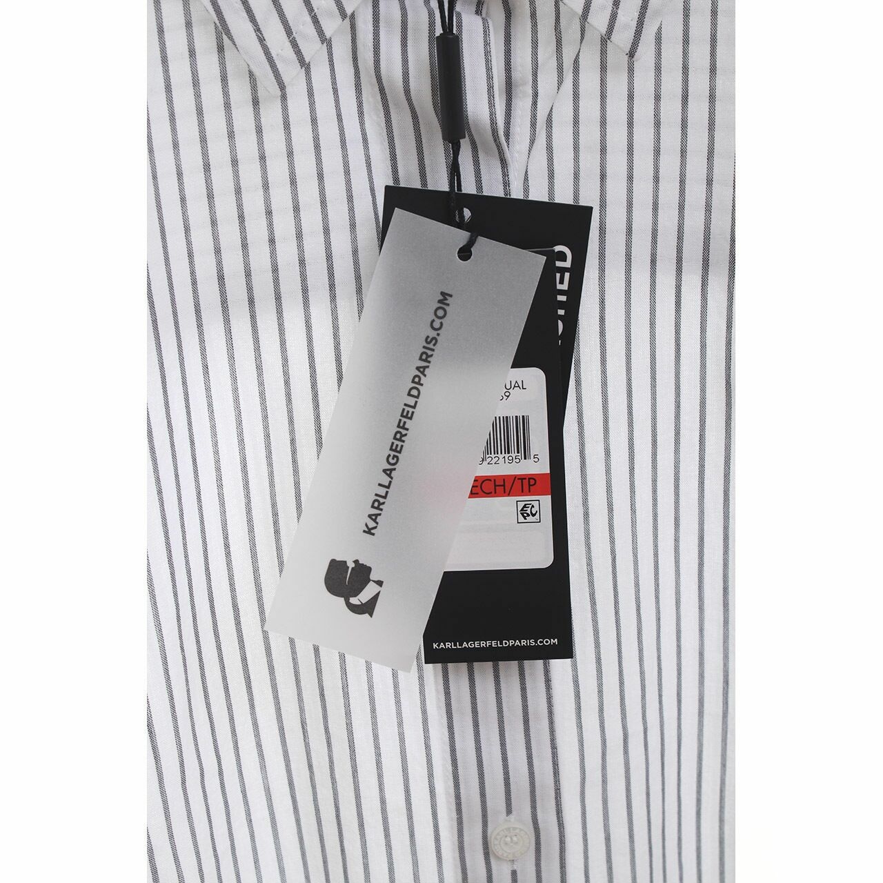 Karl Lagerfeld Group Casual Stripe White/Grey Shirt