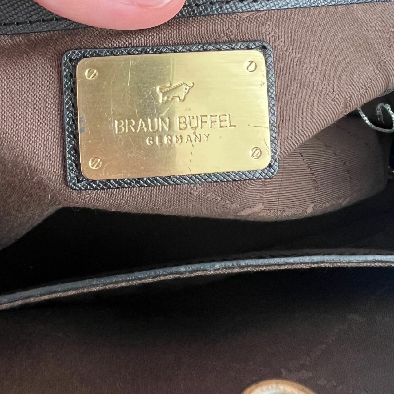 Braun Buffel Black Organic Handbag