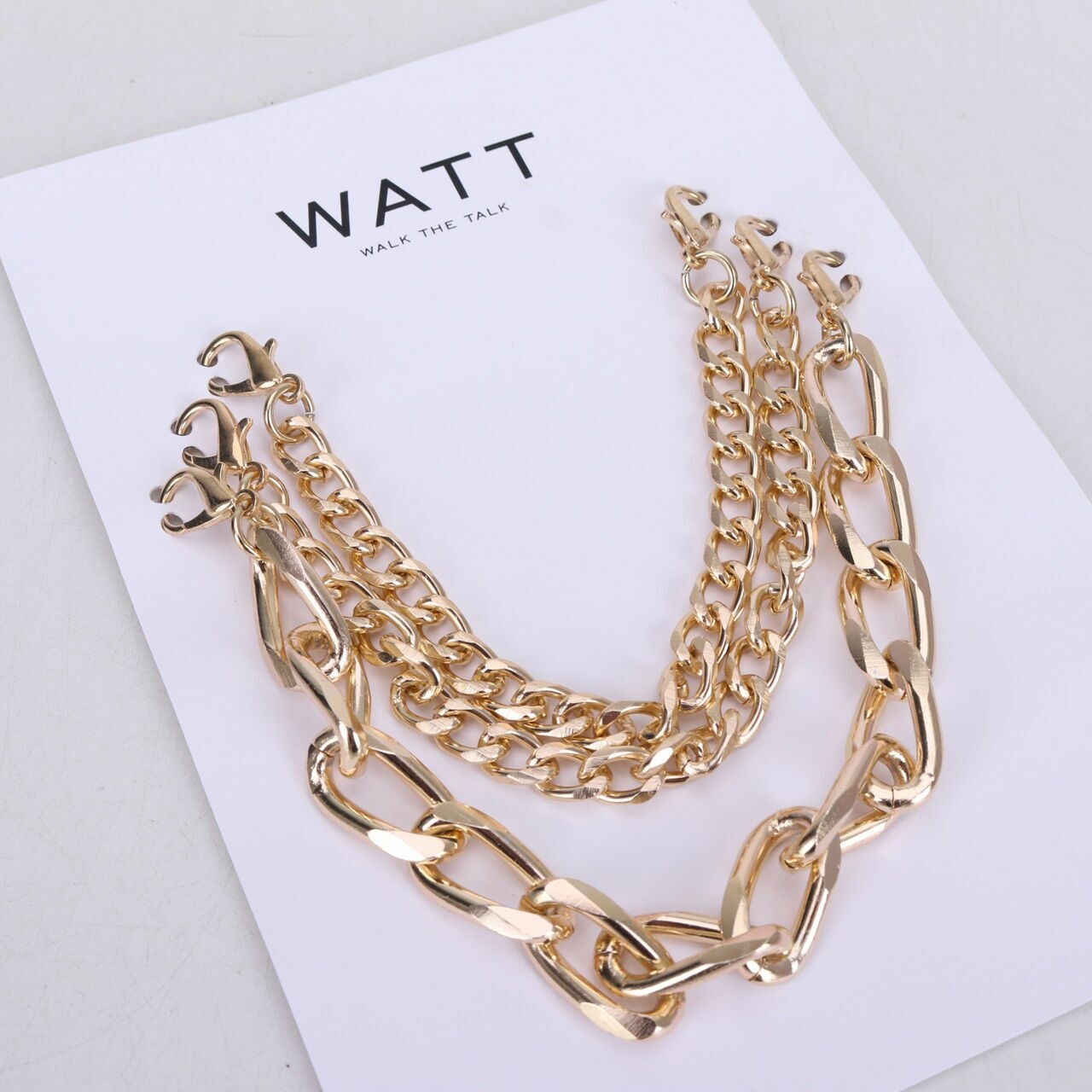Watt-Walk The Talk Gold Chain Accessories`