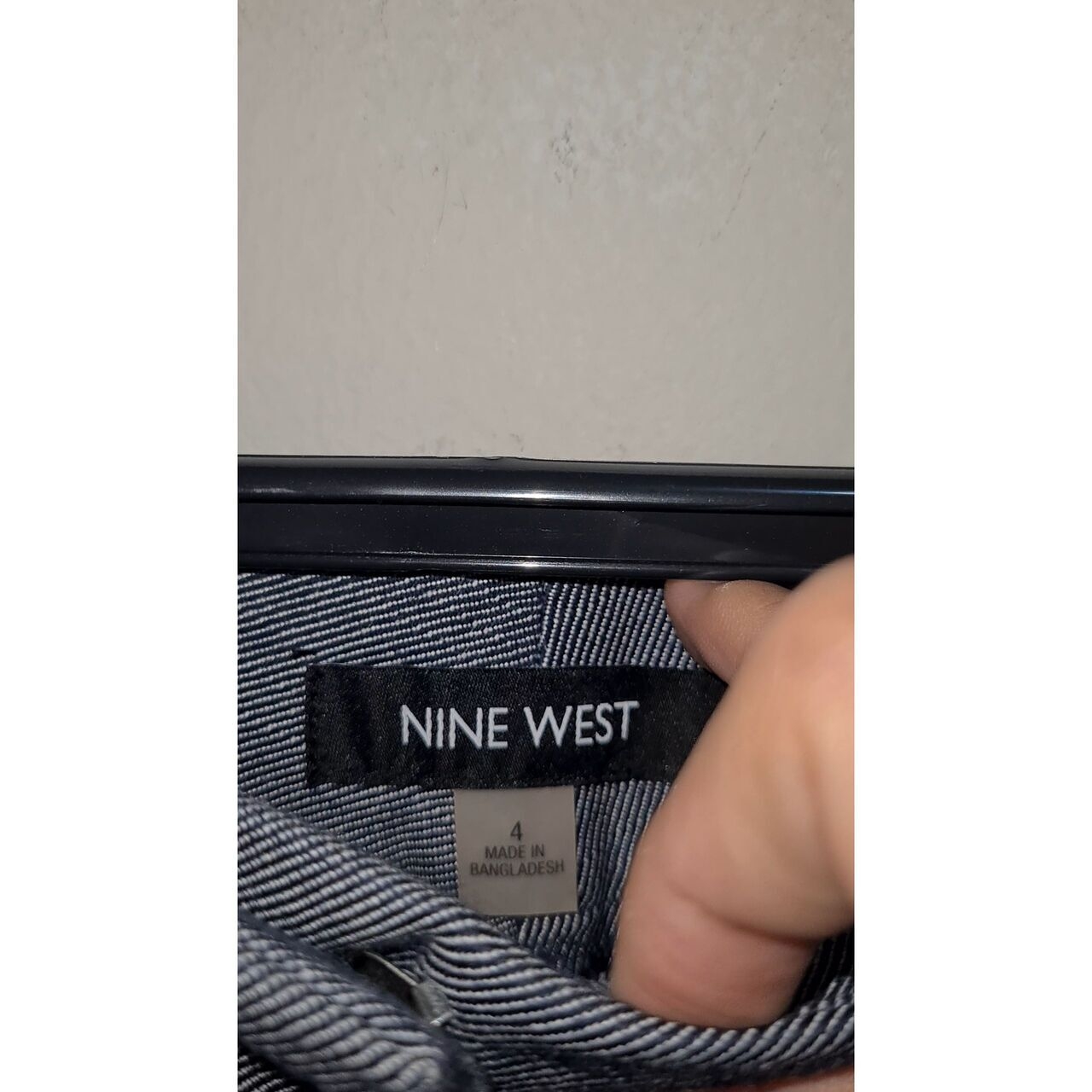 Nine West Grey Stripes Long Pants