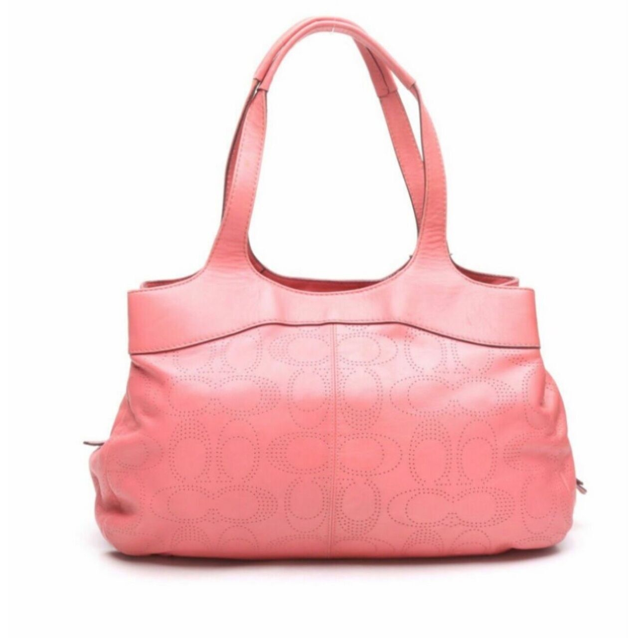 Coach Perforated Lexi Coral Shoulder Bag