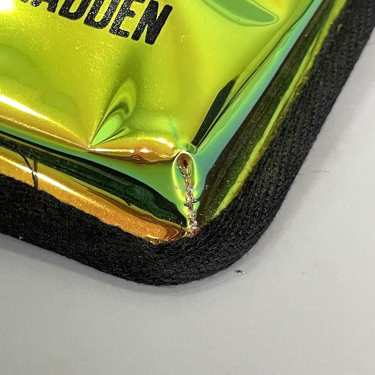 Steve Madden Gold Hologram Phone Holder Sling Bag