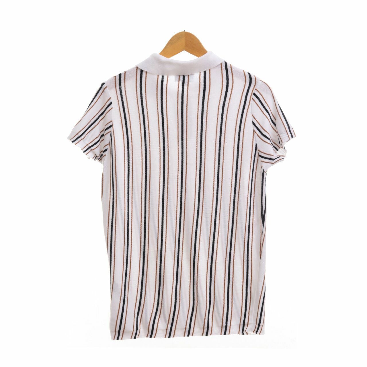 Pull & Bear Multicolor Stripes Polo T-Shirt