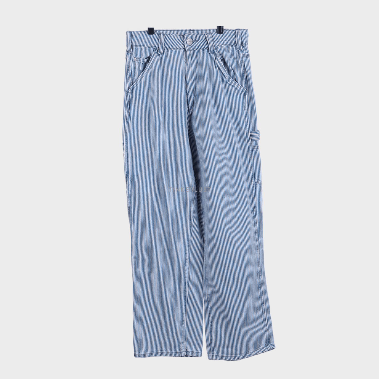 american holic Blue & White Stripes Long Pants