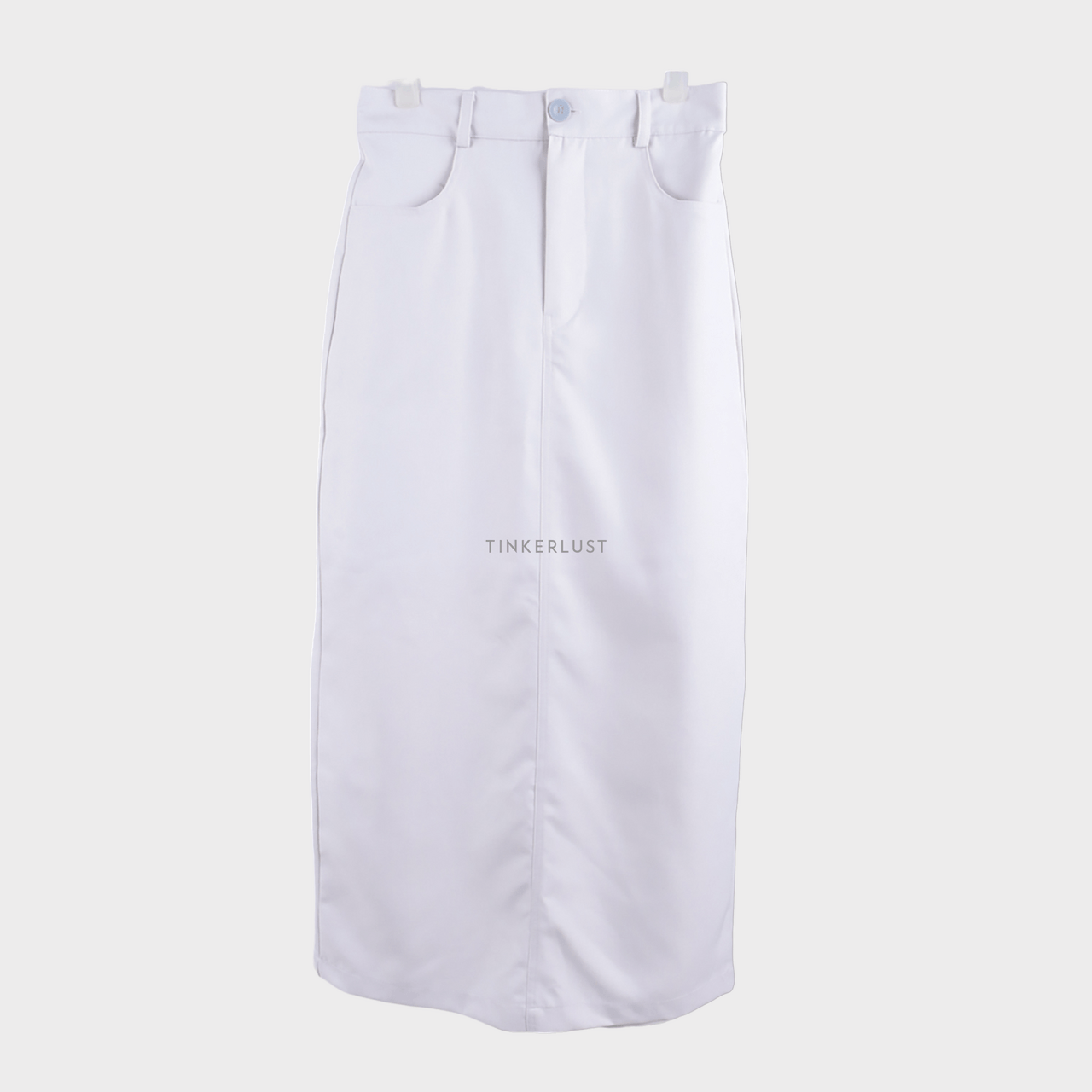 ecinos Light Grey Slit Maxi Skirt