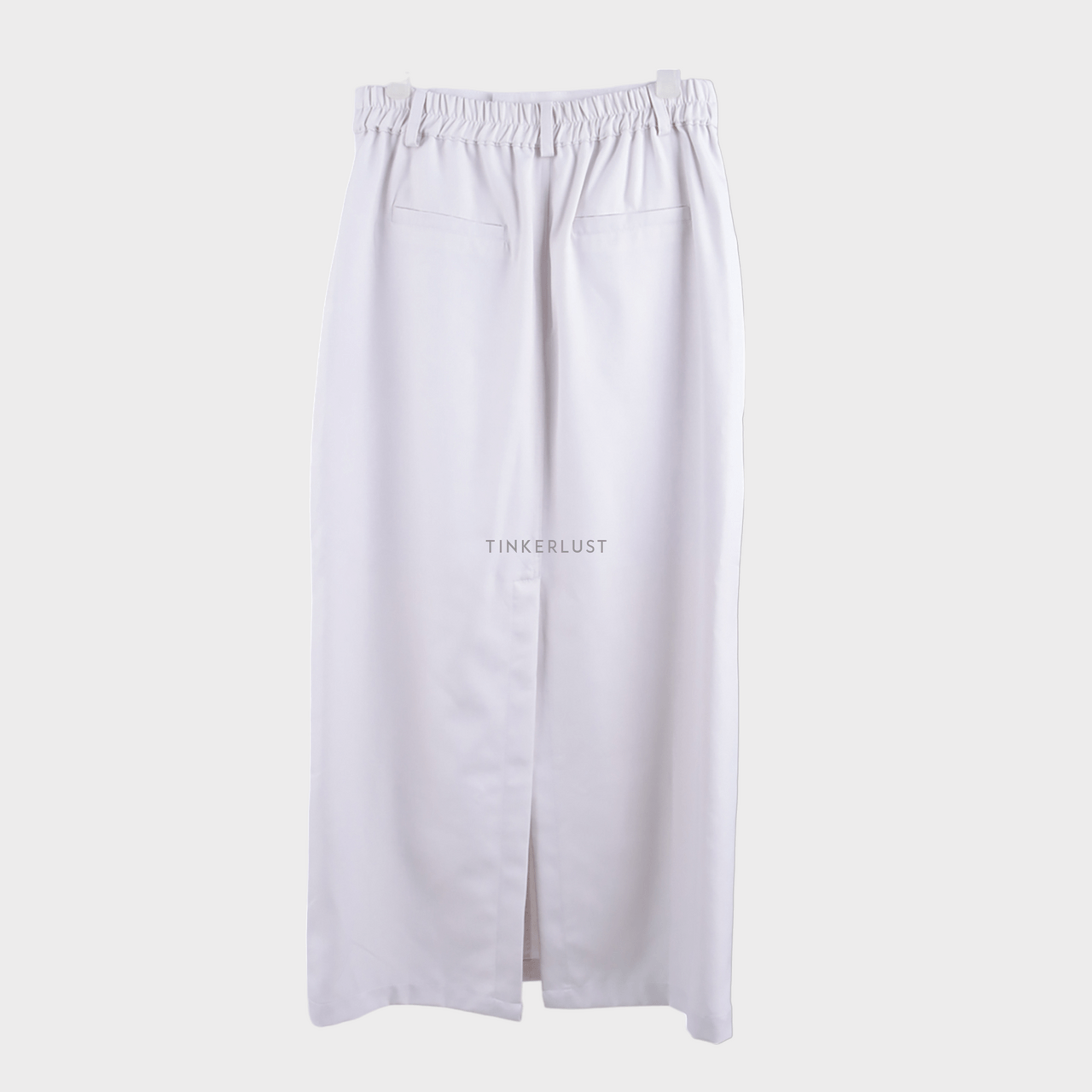 ecinos Light Grey Slit Maxi Skirt