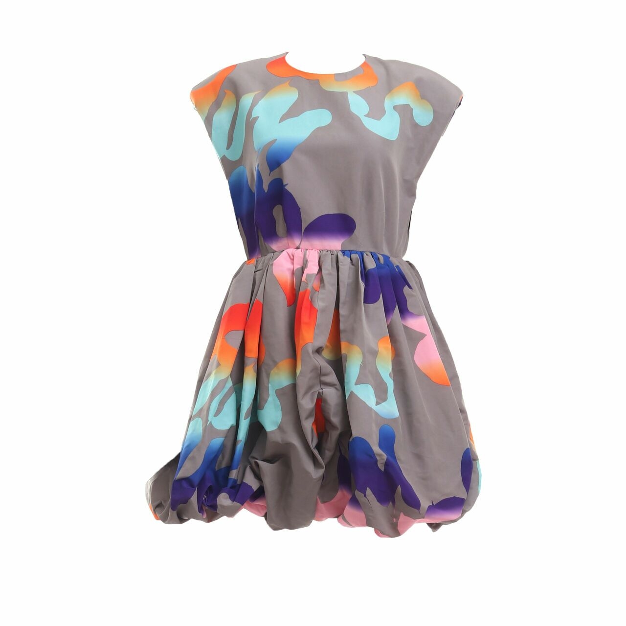 H&M Studio A/W 2021 Taupe Pattern Mini Dress