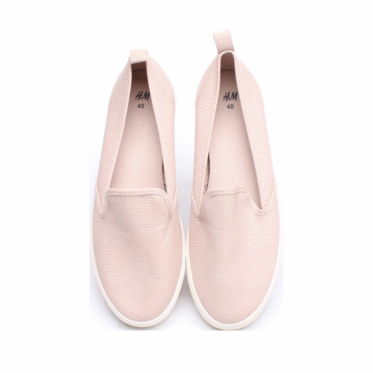 H&M Dusty Pink Slip On Sneakers