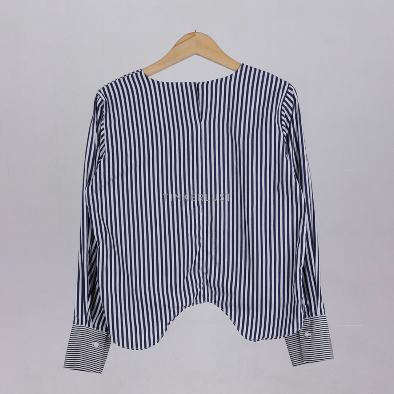 Private Collection Navy & White Stripes Blouse