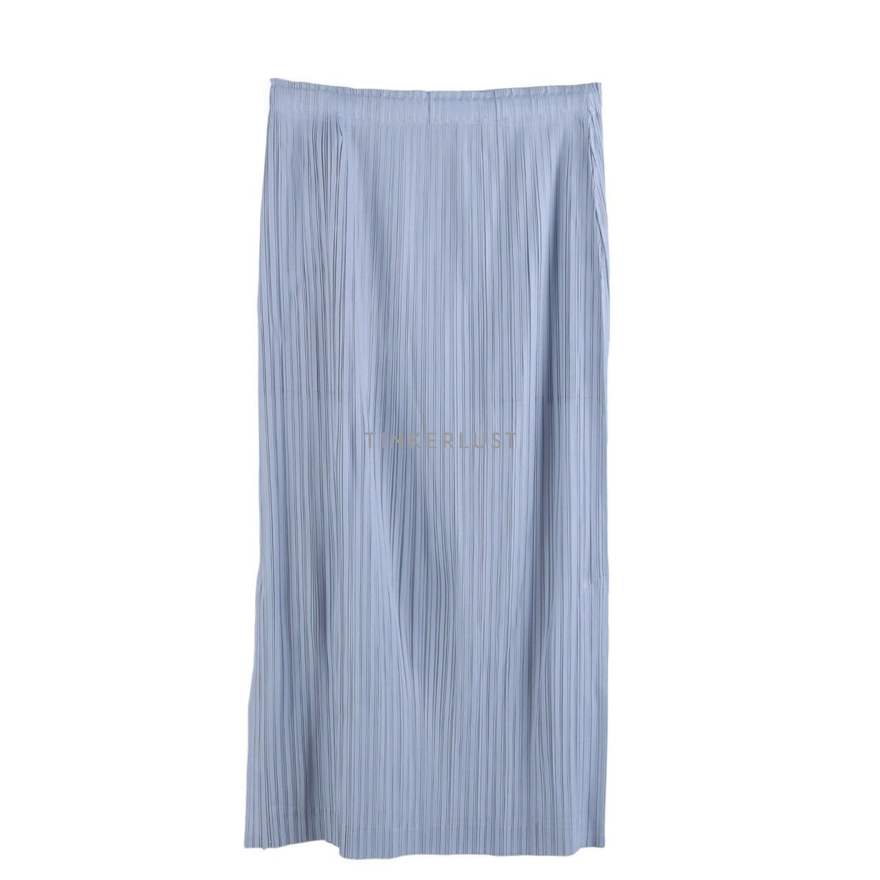 Orgeo Official Blue Pleated Midi Skirt