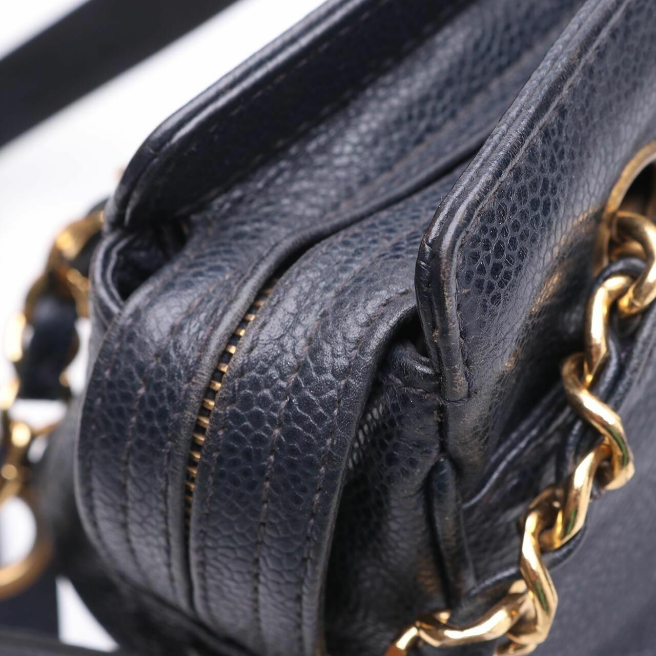 Chanel Dark Navy Caviar Shoulder Bag