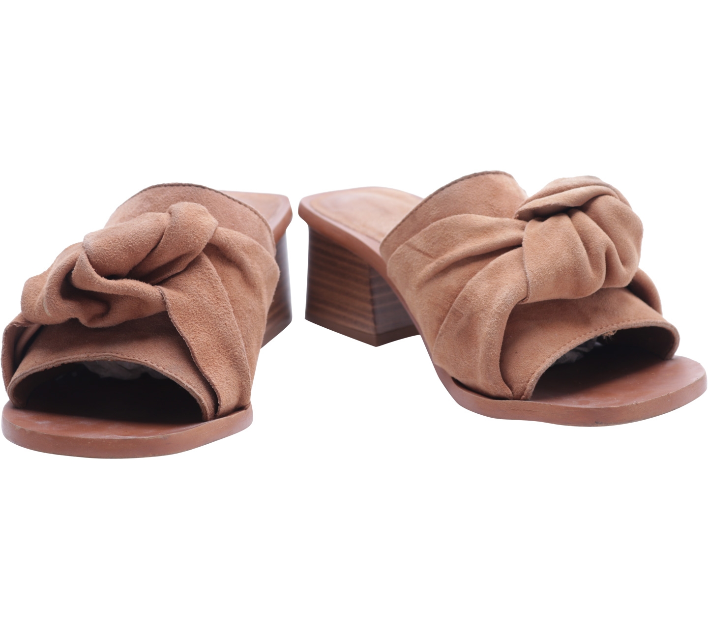 Zara Brown Suede Sandals