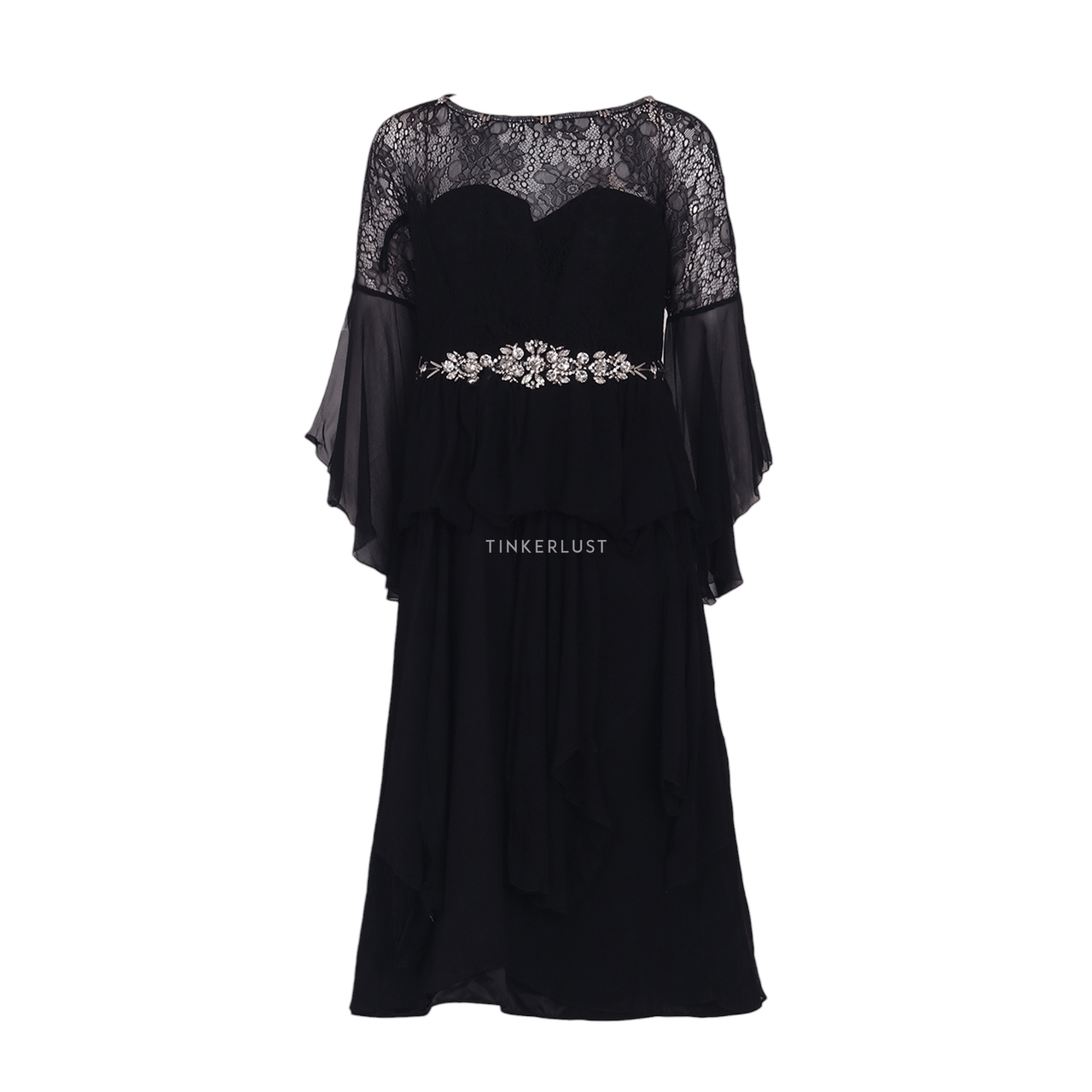 Studio 133 Biyan Black Lace Dress