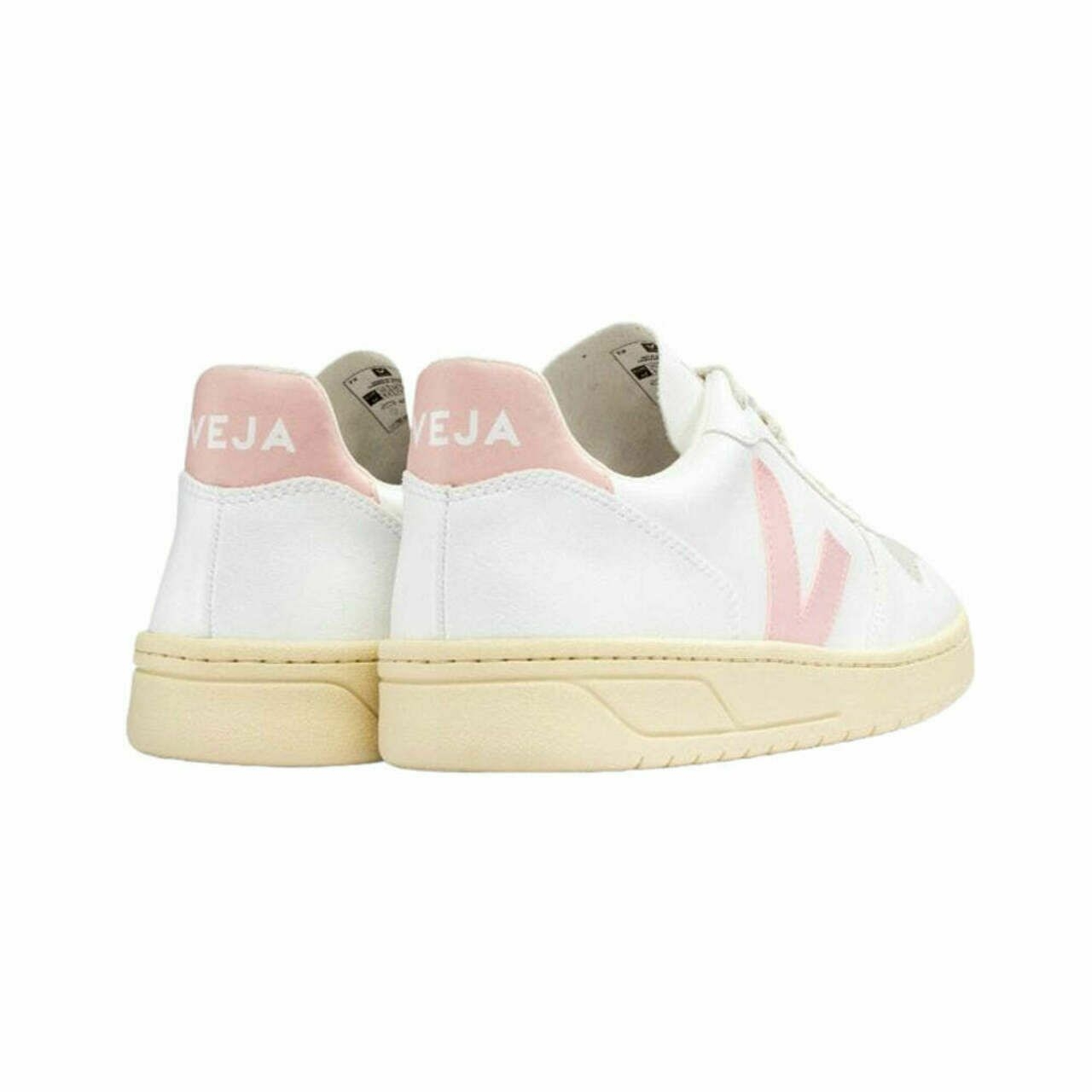 V-10 Low Top Sneakers White Petal Pink Women