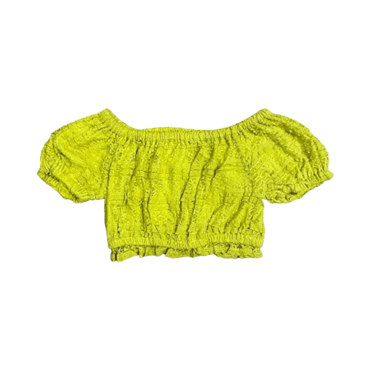 Eesome Lime Crop Blouse