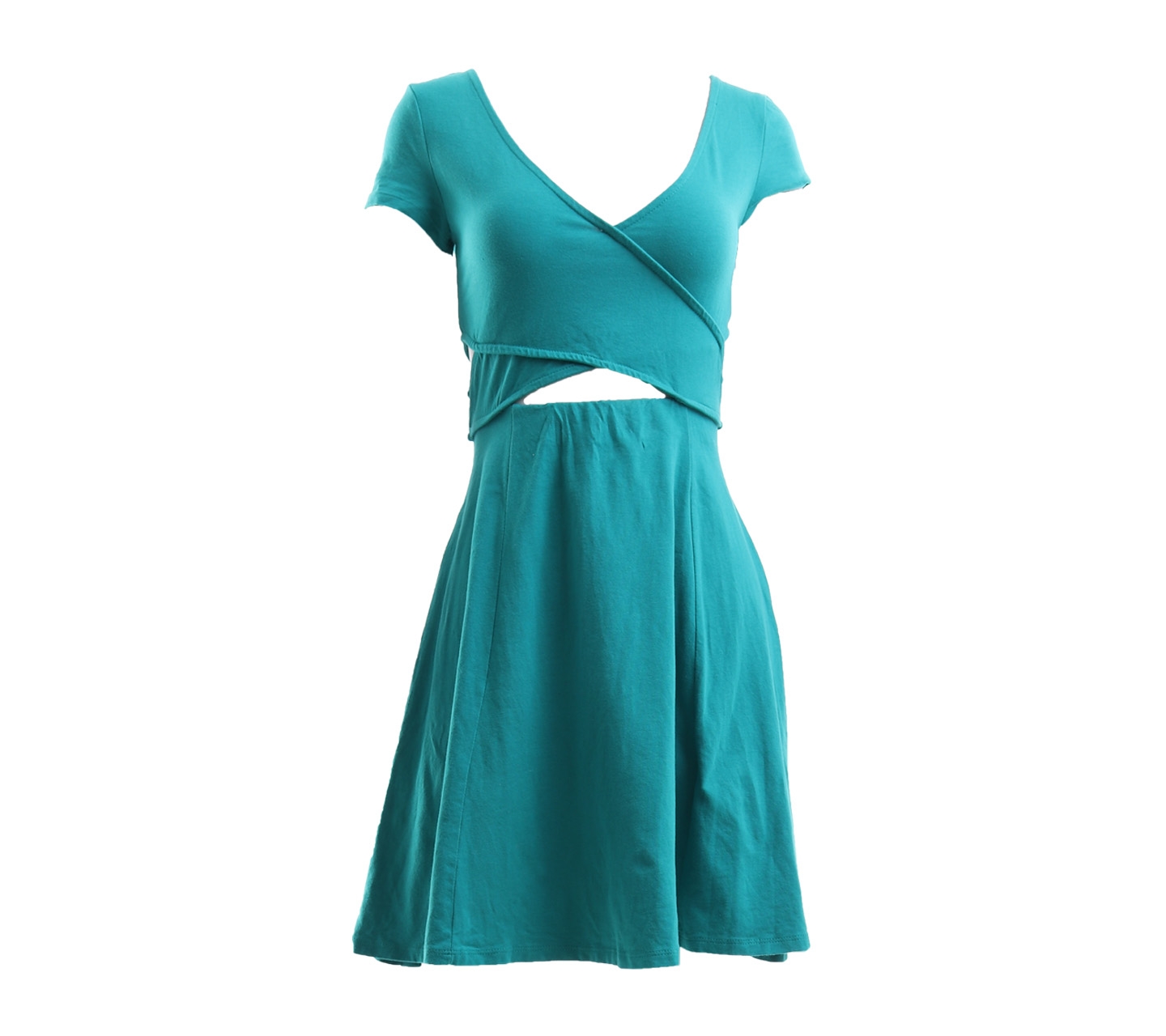 H&M Green Open Back & Front Mini Dress