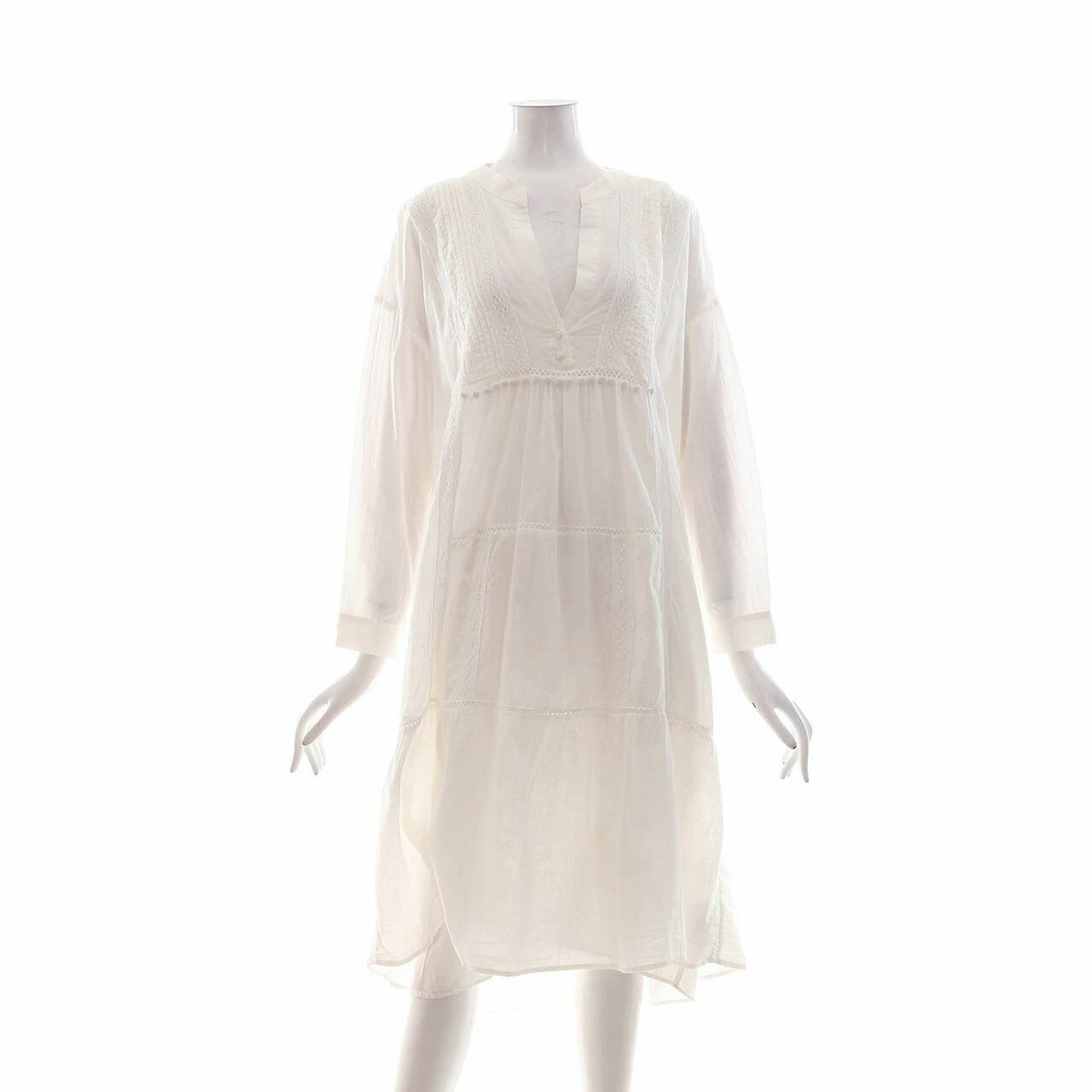 Zara Off White Midi Dress