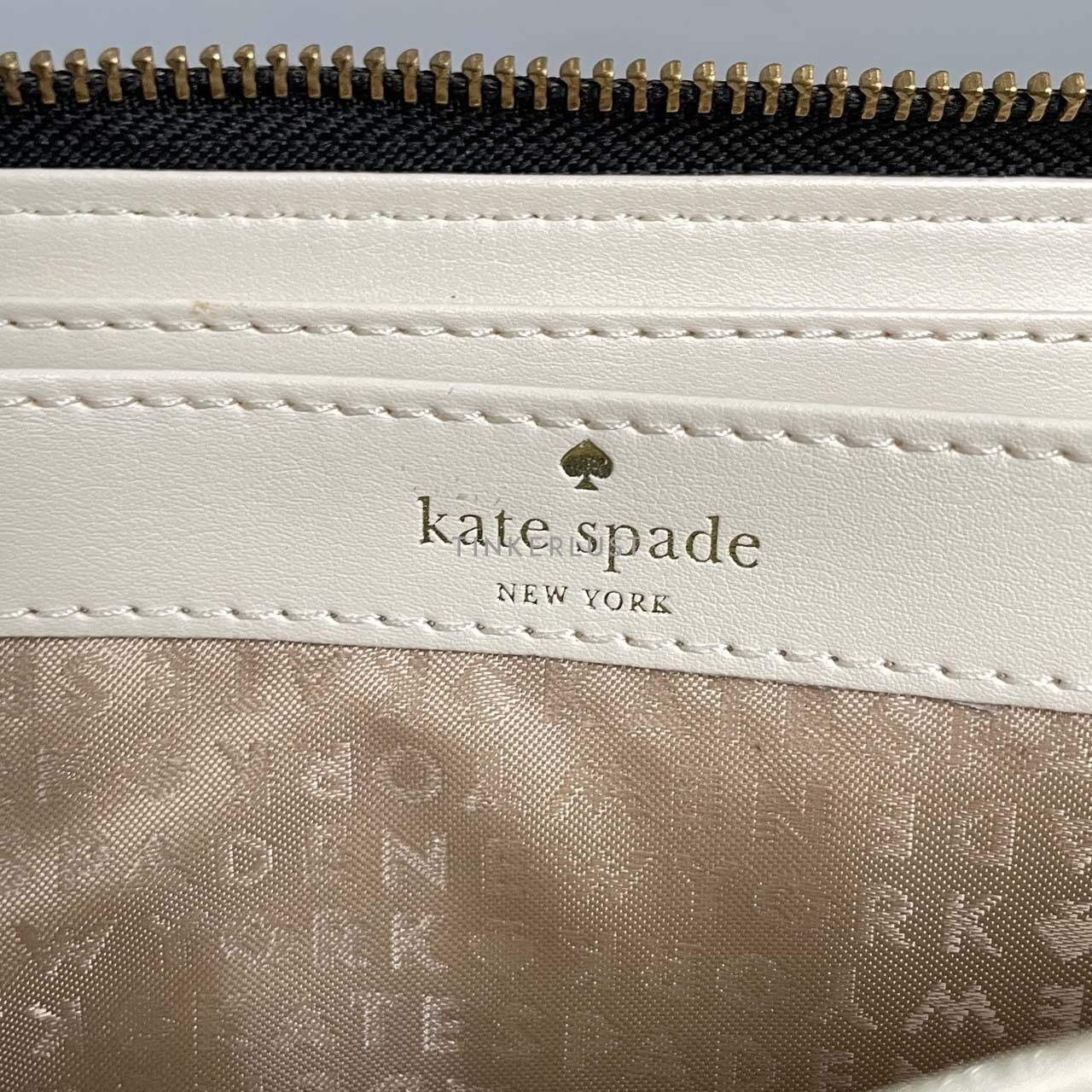 Kate Spade Metro Spade Black Patent GHW Wallet
