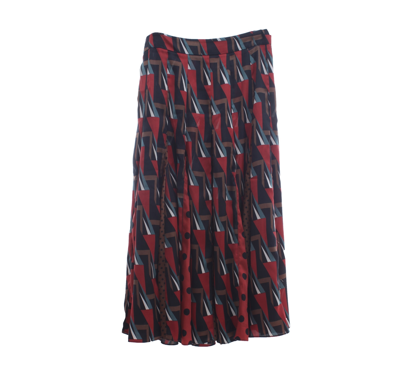 Zara Multicolor Patterned Maxi Skirt