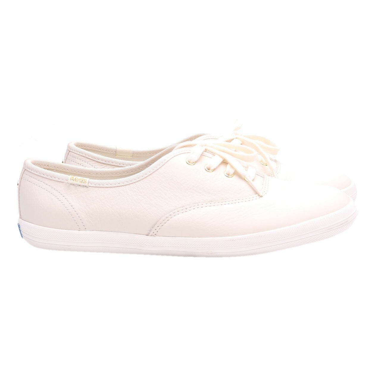 Keds For Kate Spade Cream Leather Sneakers