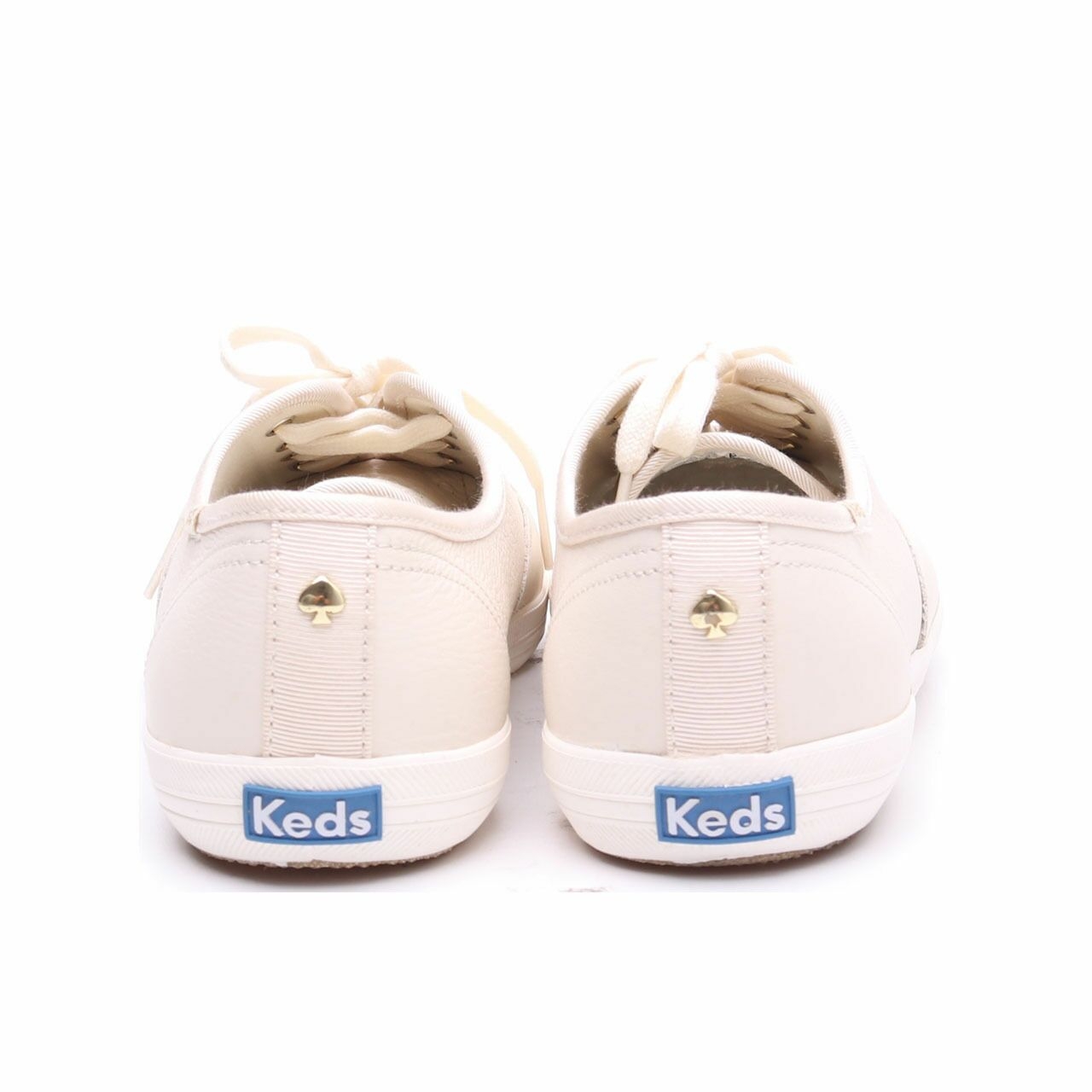 Keds For Kate Spade Cream Leather Sneakers
