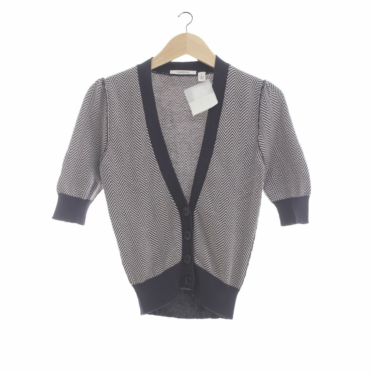 Country Road Navy & White Cardigan