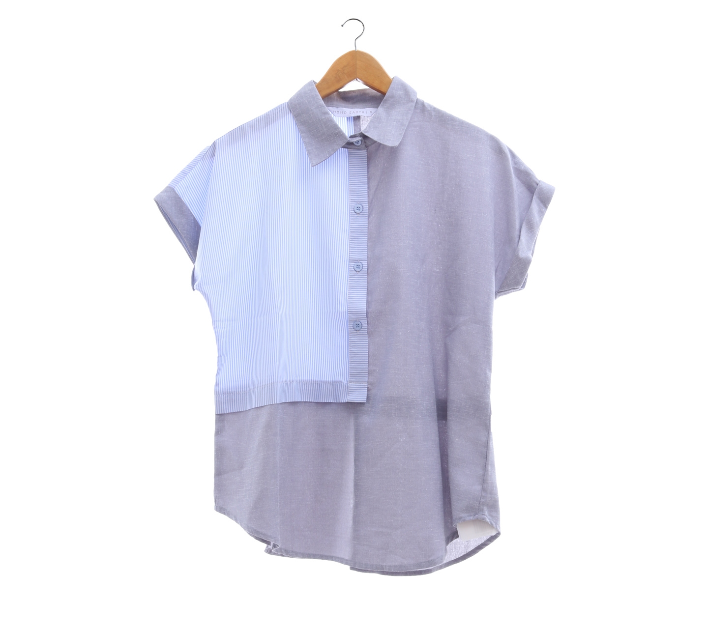 Mono Earth Grey And Blue Blouse