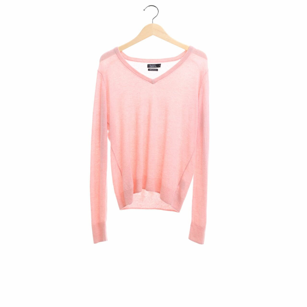 Galeries Lafayette Knit Pink Sweater