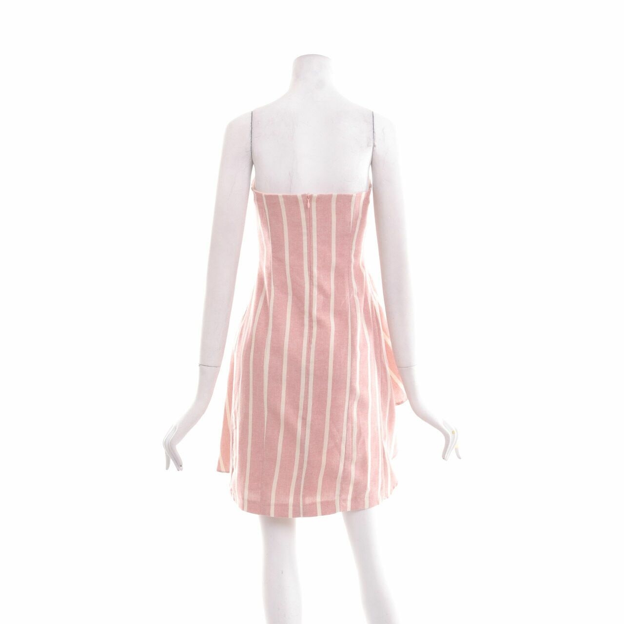 MM COUTURE Pink Stripes Tube Sleeveless