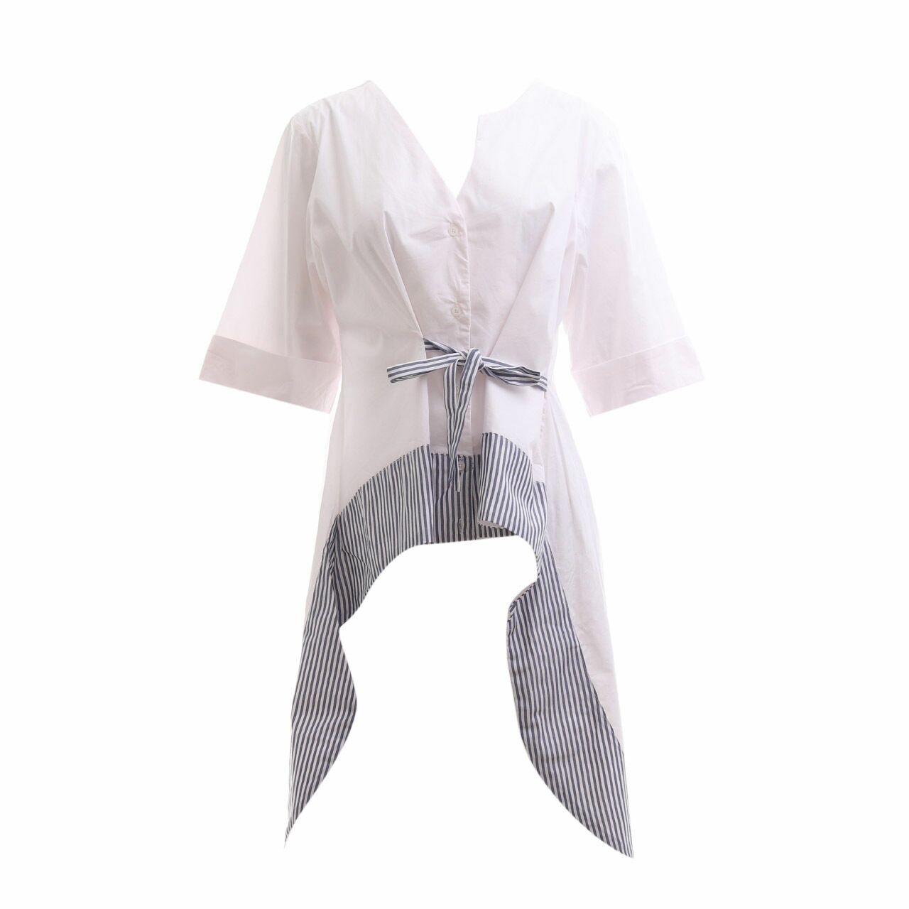 Schoncouture Off White Low - High Blouse