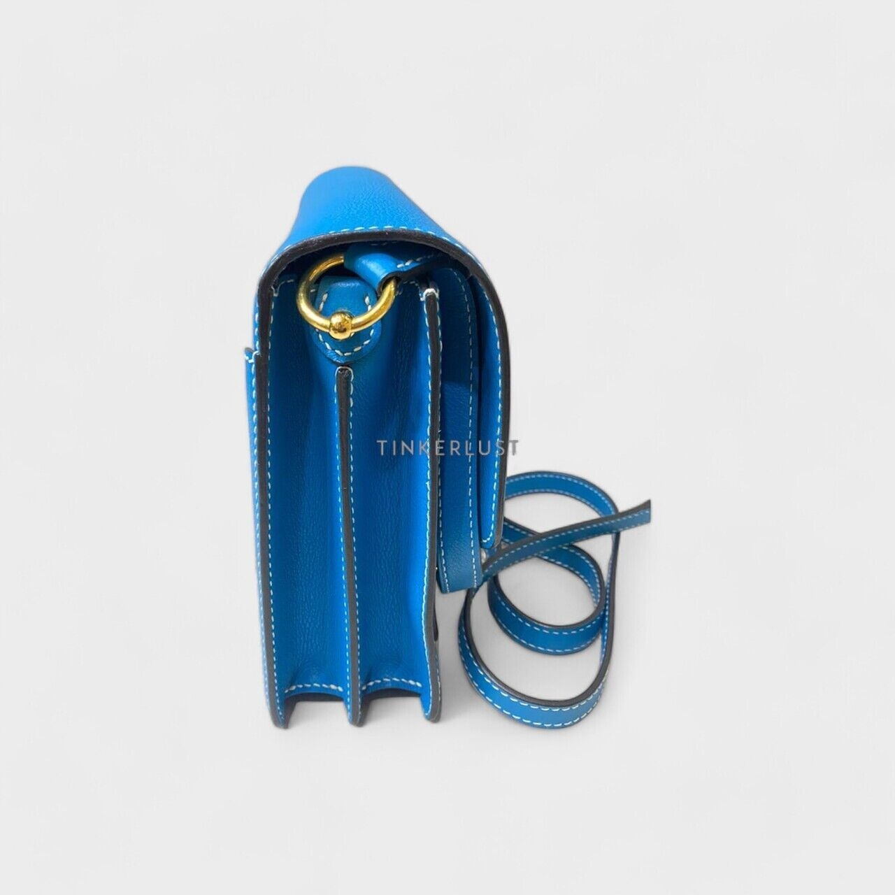 Hermes Roulis 23 Bleu Zanzibar #A GHW Sling Bag