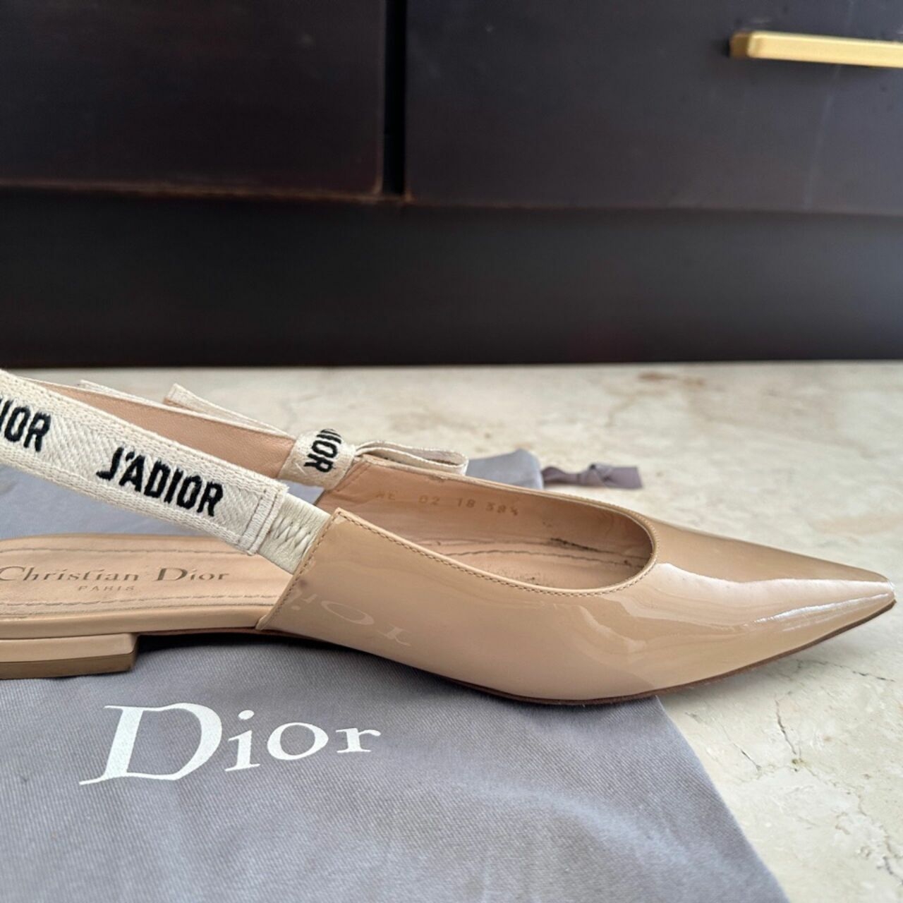 Christian Dior J'adior Slingback Flat