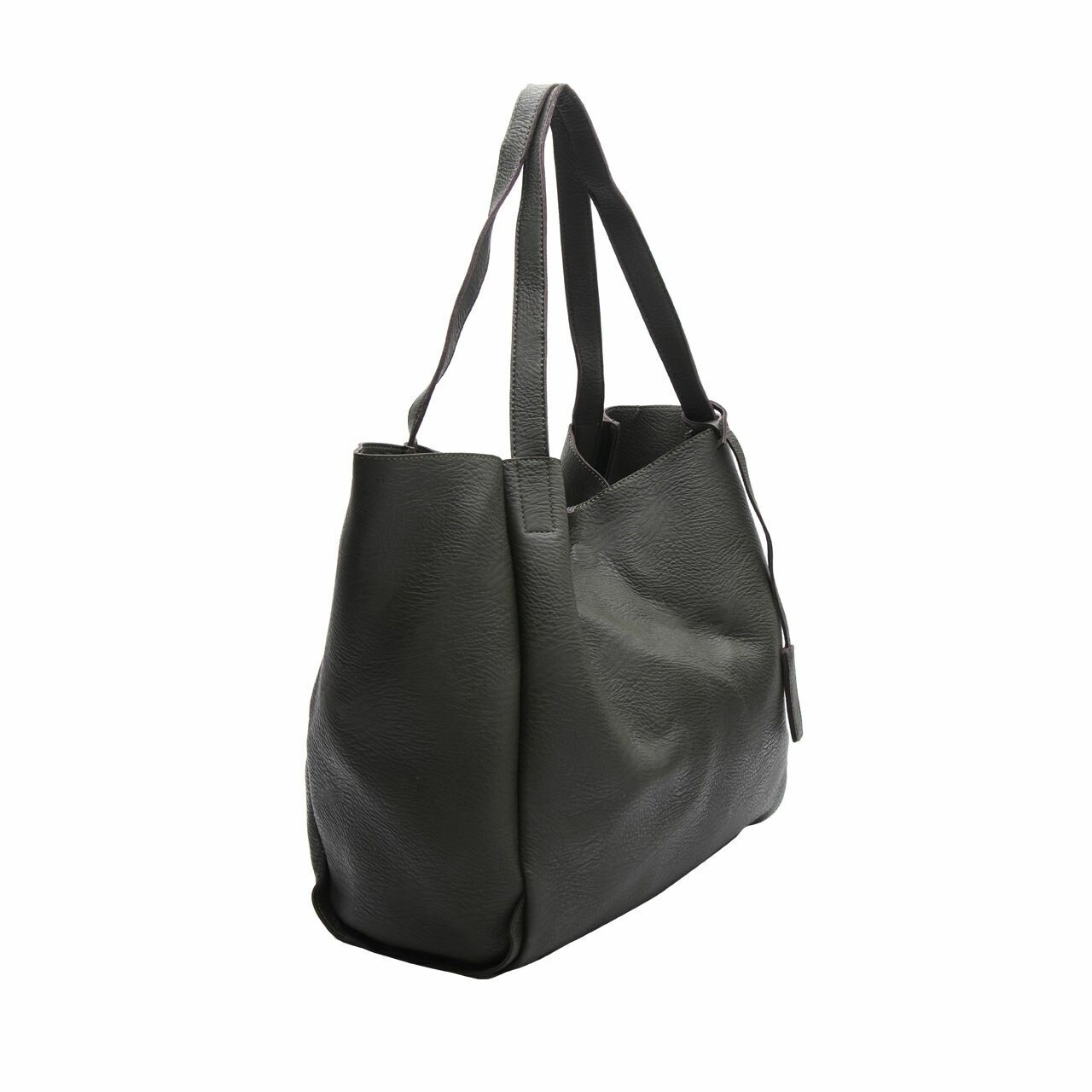 Silence + Noise Army Leather Tote Bag