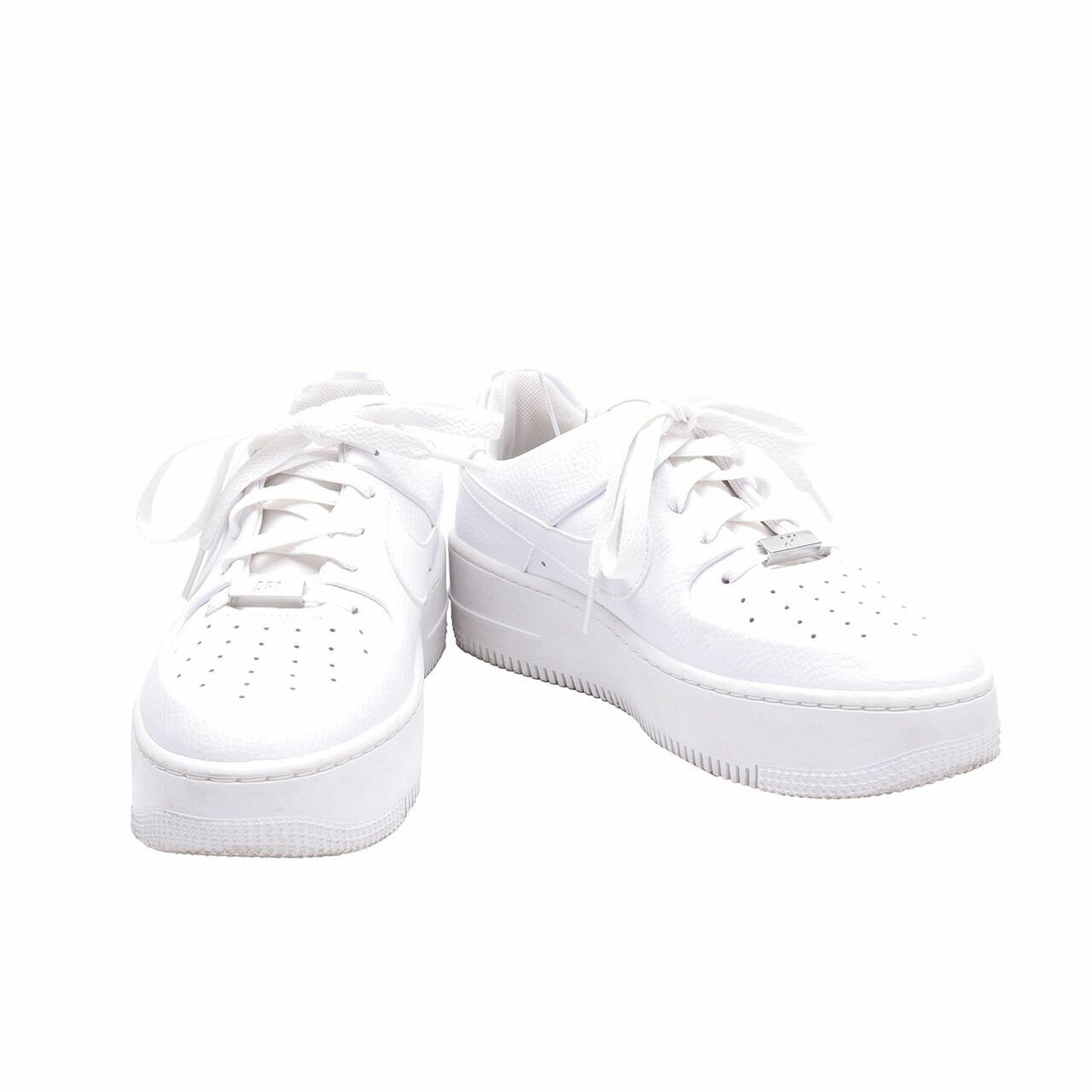 Nike White AF1 Sage Low Sneakers