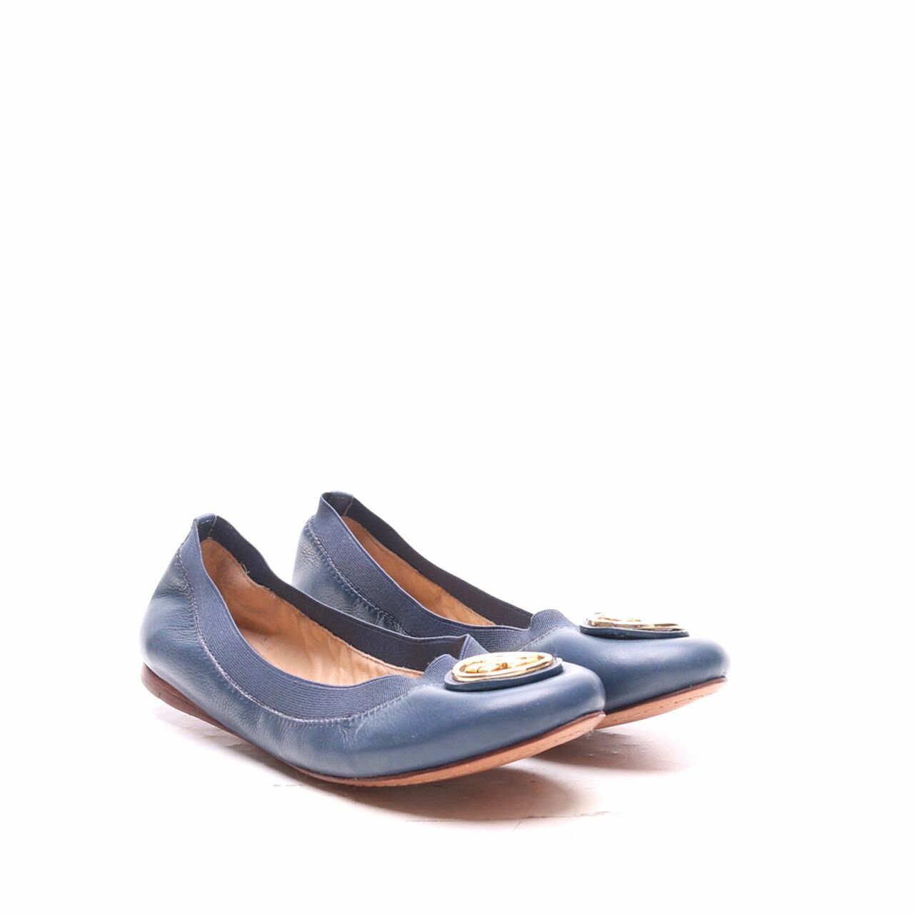 Tory Burch Blue Ballet Flats Shoes